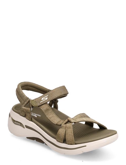 Skechers Womens Gowalk Arch Fit - Elite Sandal Skechers Khaki