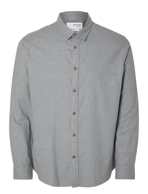 Selected Homme Slhslimowen-Brushed Shirt Ls Noos Selected Homme Grey