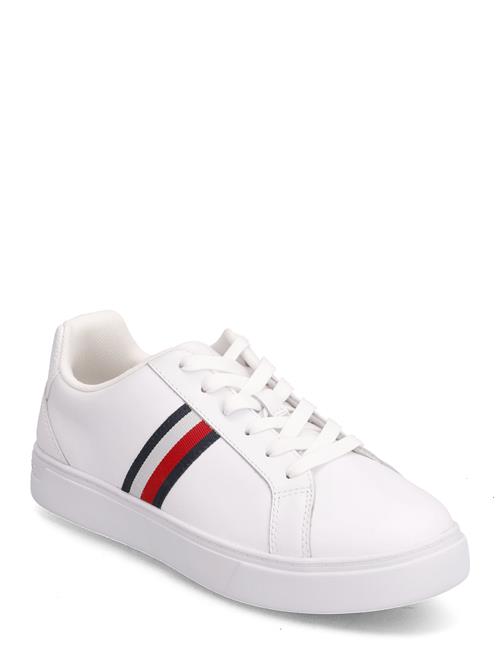 Essential Court Sneaker Stripes Tommy Hilfiger White