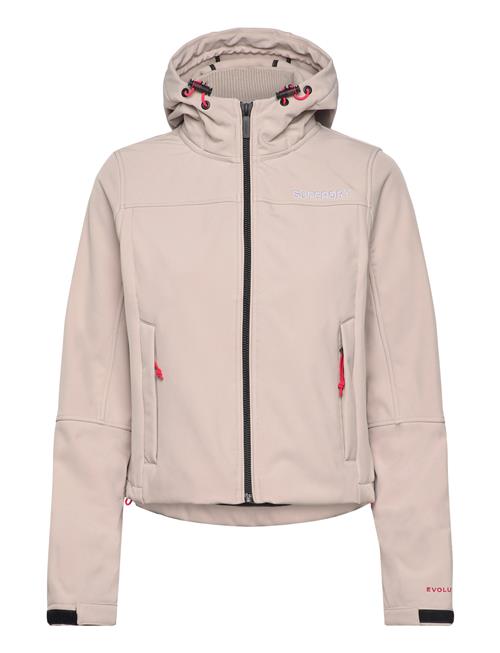 Hooded Soft Shell Trekker Jkt Superdry Sport Beige