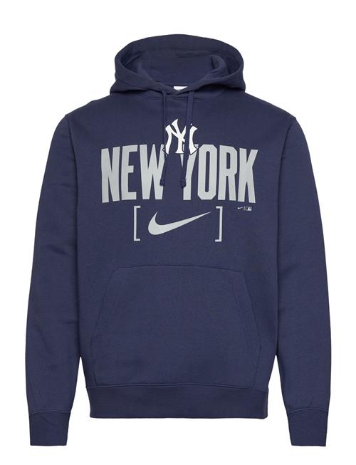 NIKE Fan Gear New York Yankees Men's Nike Mlb Club Slack Fleece Hood NIKE Fan Gear Navy