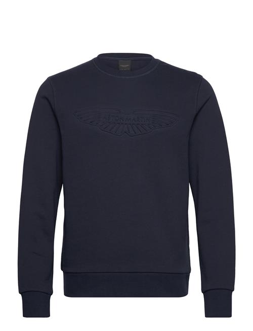 Hackett London Am Embossed Crew Hackett London Navy