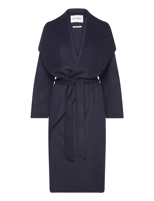 IVY OAK Double Face Bathrobe Coat IVY OAK Navy