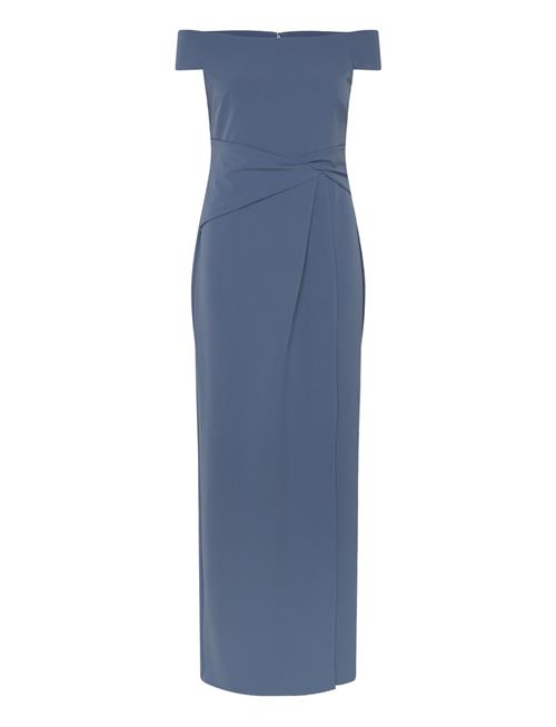 Lauren Ralph Lauren Crepe Off-The-Shoulder Gown Lauren Ralph Lauren Blue