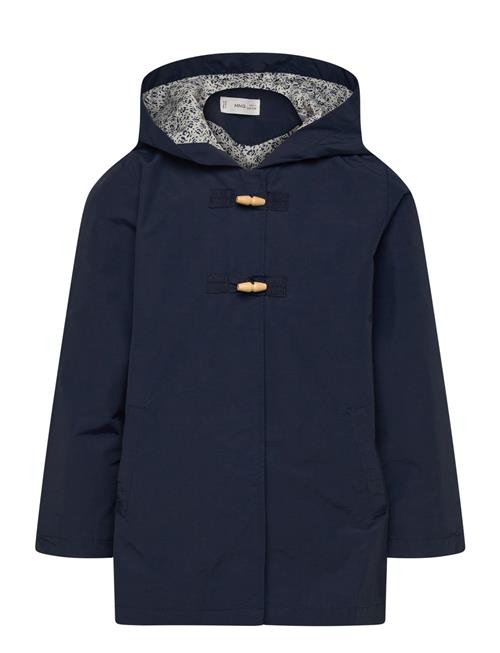 Mango Raincoat Hooded Jacket Mango Navy