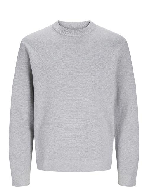 Se Jack & Jones Jprblamilano Stitch Knit Crew Neck Jnr Jack & J S Grey ved Booztlet