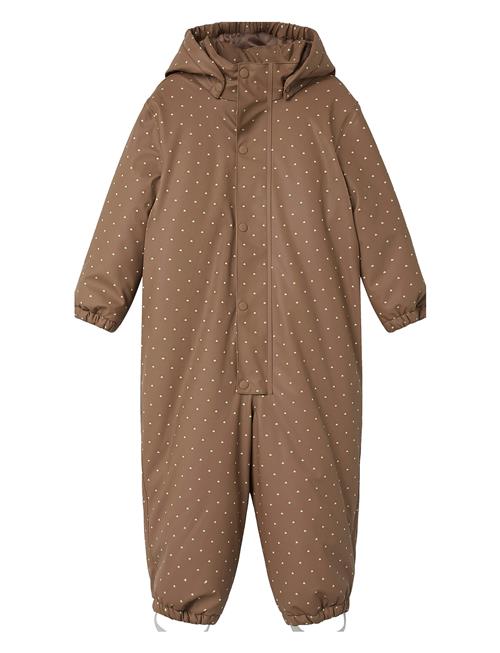 Lil'Atelier Nmfladry10 Rub Pad Snowsuit Aop Fo Lil Lil'Atelier Brown