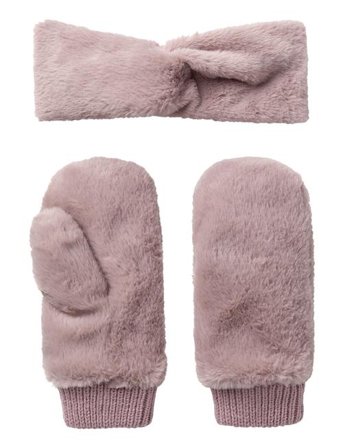 name it Nmfmingo Faux Fur Set Name It Pink