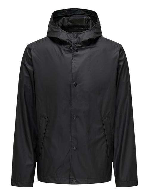 Se ONLY & SONS Onsluca Rain Jacket Otw Vd ONLY & SONS Black ved Booztlet