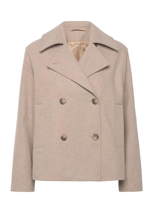 Selected Femme Slfalma Short Wool Jacket Noos Selected Femme Beige