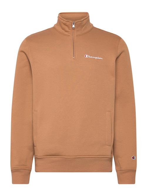 Champion Half Zip Sweatshirt Champion Brown