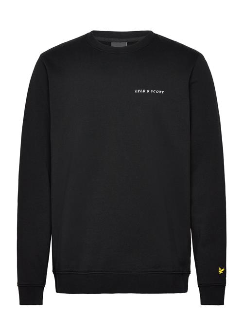 Embroidered Crew Neck Sweatshirt Lyle & Scott Black