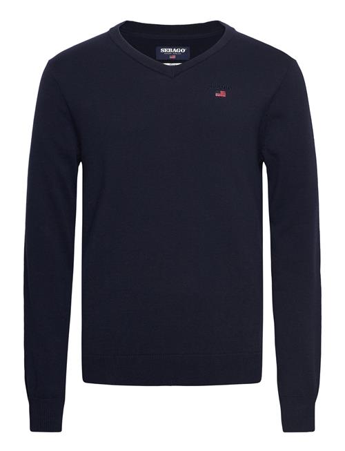 Sebago Viktor Cotton V-Neck Sebago Navy