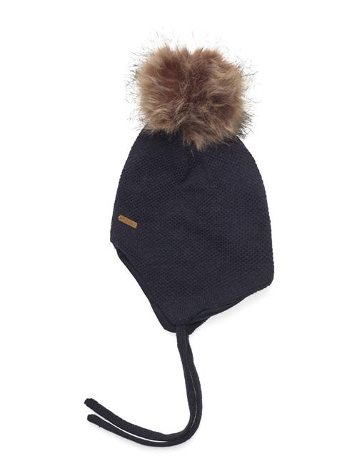 Se Minymo Hat W. Detachable Fake Fur Minymo Navy ved Booztlet