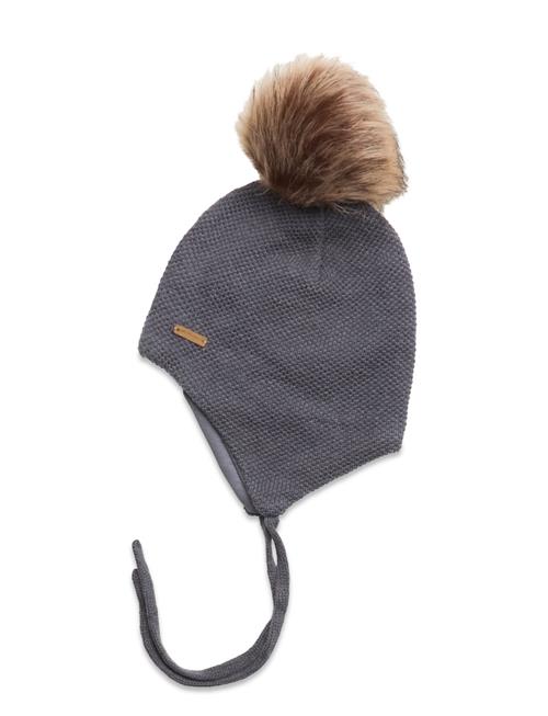 Hat W. Detachable Fake Fur Minymo Blue