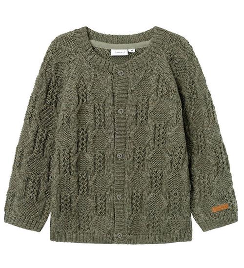 Se Name It Cardigan - Uld - Strik - NmmWrilla - Mulled Basil ved KidsWorld