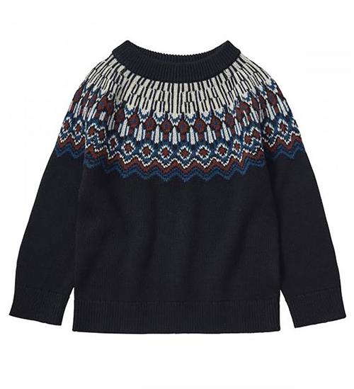 Se FUB Bluse - Uld - Sweater - Dark Navy ved KidsWorld