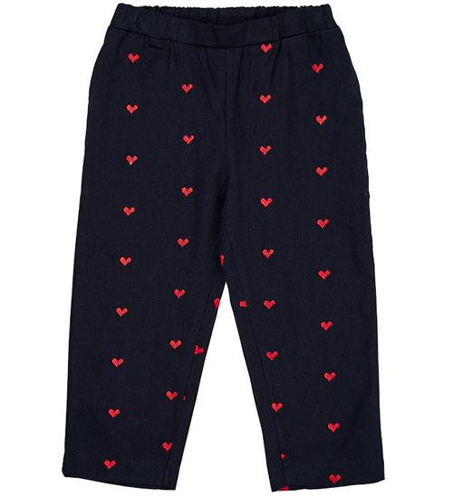 Copenhagen Colors Copenhagen Colors Bukser - Navy/Red Hearts