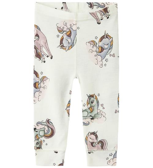 Name It Leggings - Uld - NbfWillitus - Snow White m. EnhjÃ¸rninge