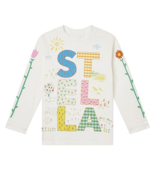 Se Stella McCartney Kids Bluse - Ivory m. Print ved KidsWorld