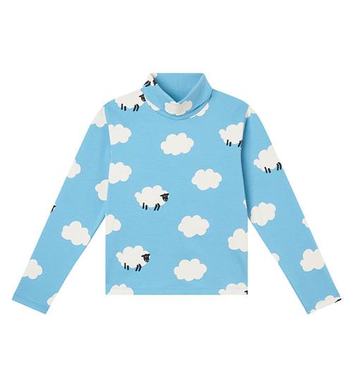 Se Stella McCartney Kids Bluse m. Rullekrave - LyseblÃ¥/Hvid m. SKye ved KidsWorld