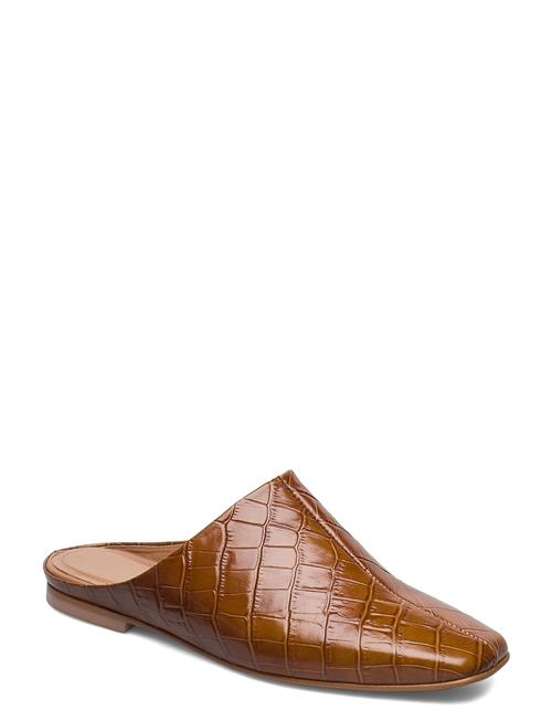 Flattered Noa Cognac Croco Leather Flattered Brown