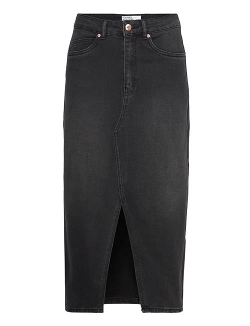 Vero Moda Vmveri Hr Calf Denim Skirt Ga Mix Noos Vero Moda Black