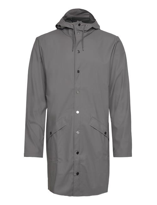 Se Rains Long Jacket Rains Grey ved Booztlet