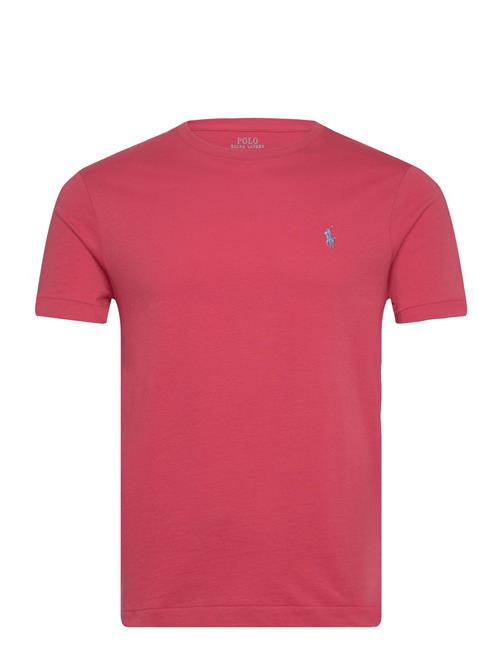 Custom Slim Fit Jersey Crewneck T-Shirt Polo Ralph Lauren Red