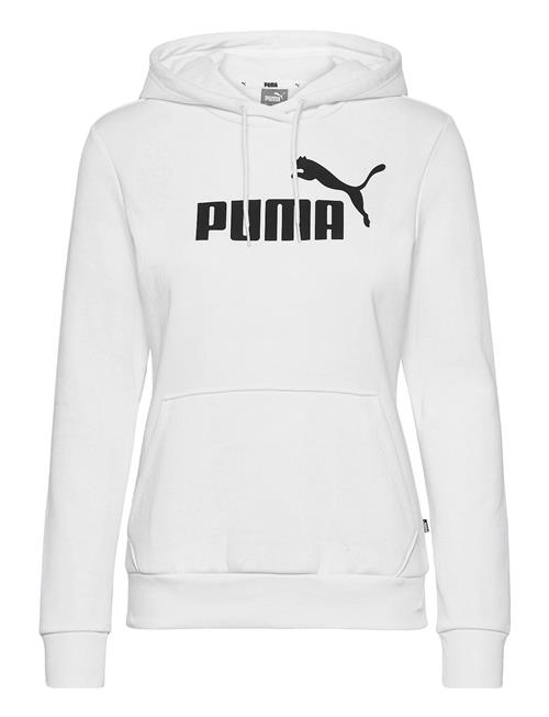 Se PUMA Ess Logo Hoodie Fl PUMA White ved Booztlet