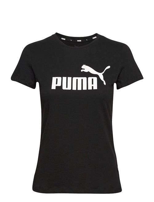 Se PUMA Ess Logo Tee PUMA Black ved Booztlet