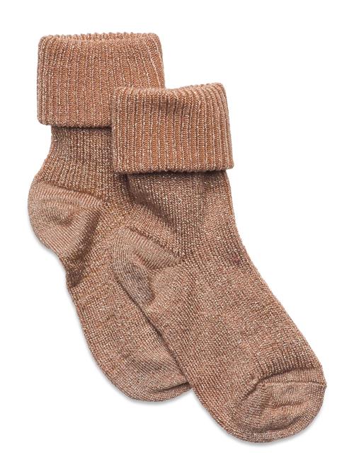 Ida Glitter Socks Mp Denmark Brown