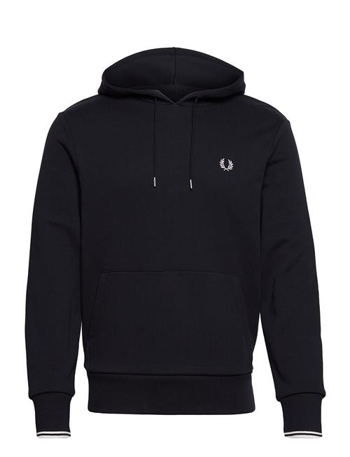 Se Fred Perry Tipped Hooded Sweatsh Fred Perry Blue ved Booztlet