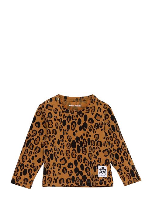 Se Mini Rodini Basic Leopard Ls Tee Tencel™ Mini Rodini Brown ved Booztlet