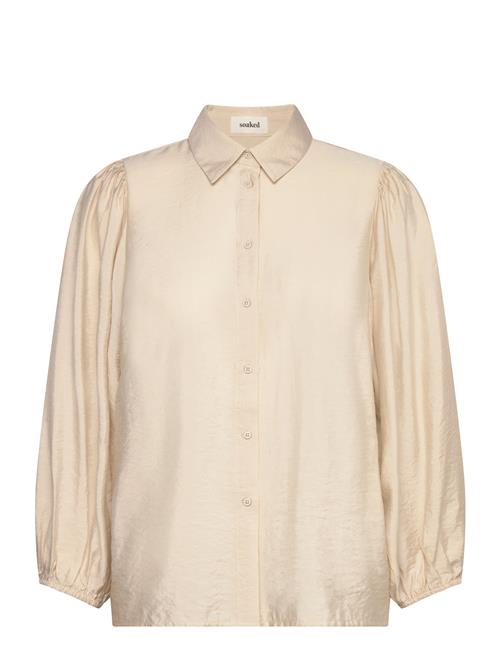 Soaked in Luxury Slleodora Stefani Shirt 3/4 Soaked In Luxury Beige