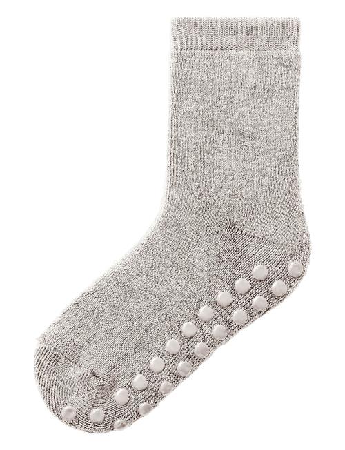 name it Nmfwaksi Wo/Bl Terry Sock W/Non Skid Name It Grey