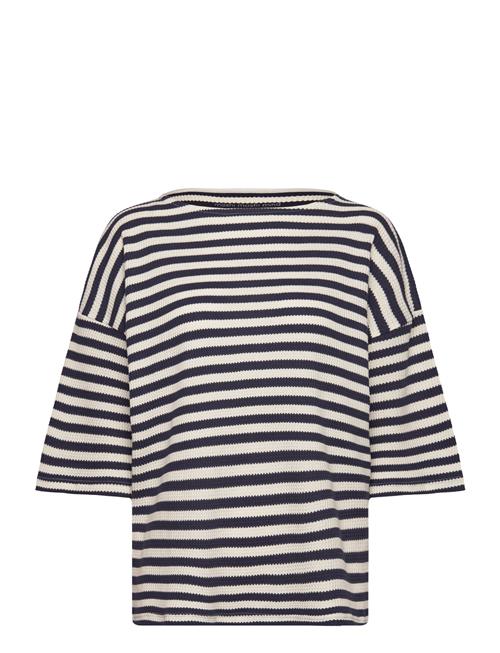 Se Moshi Moshi Mind Tulip Tee Stripe Moshi Moshi Mind Navy ved Booztlet