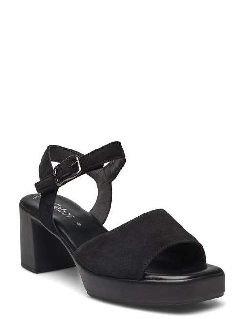 Se Gabor Platform Sandal Gabor Black ved Booztlet