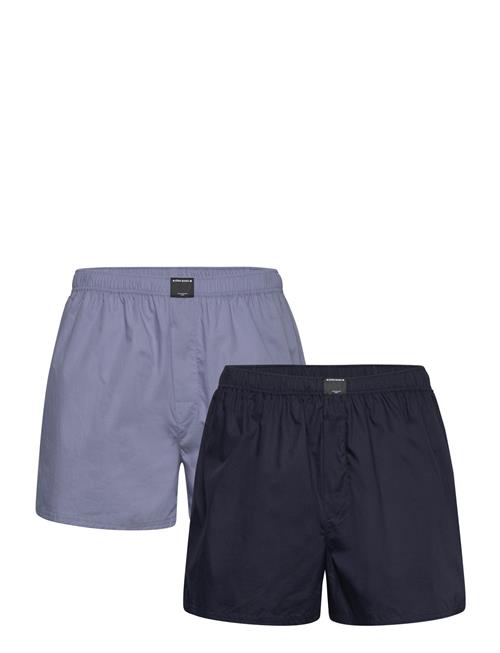 Cotton Stretch Woven Boxer Shorts 2P Björn Borg Navy