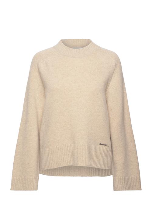 Se HOLZWEILER W. Lambswool Knit Crew HOLZWEILER Beige ved Booztlet