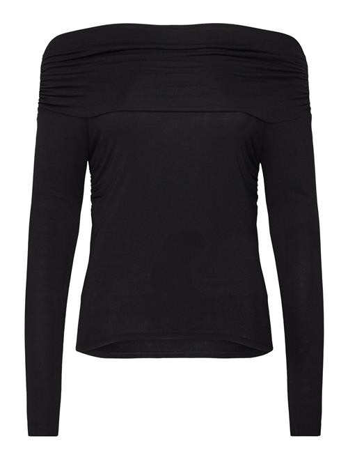 Se Mango Off Shoulders T-Shirt Mango Black ved Booztlet