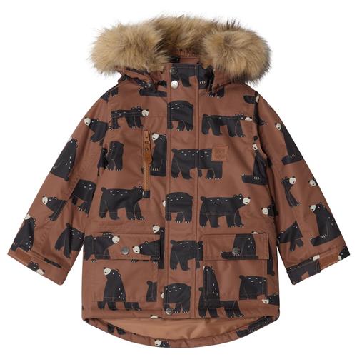 Kuling Val Thorens Mønstret Parka Black Bear | Brun | 92 cm