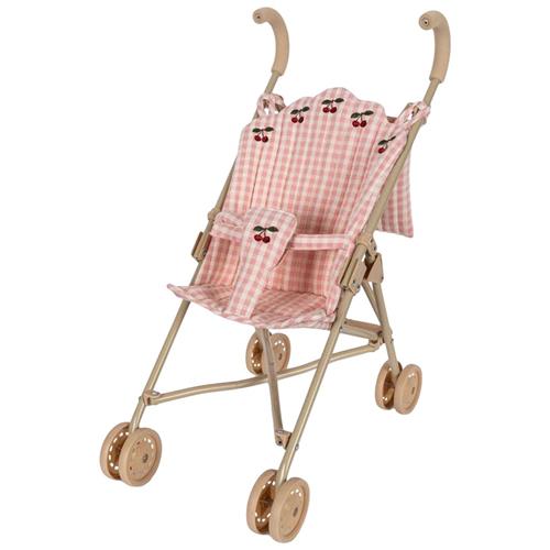 Se Konges Sløjd Dukke klapvogn POWDER PINK CHECK | Lyserød | 01 ved Babyshop