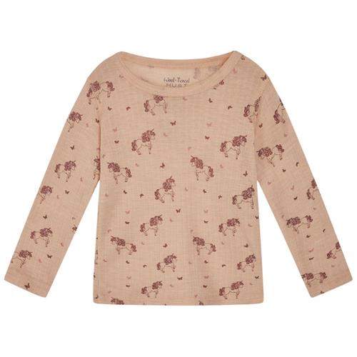 Se Hust&Claire Acel Langærmet T-shirt Rose Cloud | Lyserød | 74 cm ved Babyshop