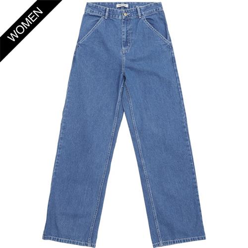 Se Carhartt Women W Simple Pant I031924.0106 Blue Stone Washed ved Quint