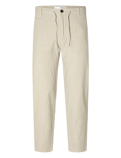 Se Selected Homme Slh172-Slimtape Brody Linen Pant Noos Selected Homme Cream ved Booztlet