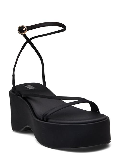 Mango Platform Strap Sandals Mango Black