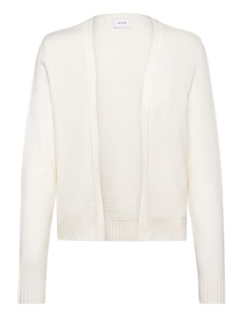 Se Vila Viril Short L/S Knit Cardigan-Noos Vila White ved Booztlet