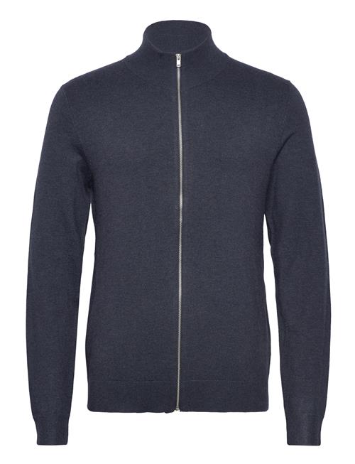 Se Lindbergh Ecovero L/S Zip Cardigan Lindbergh Navy ved Booztlet