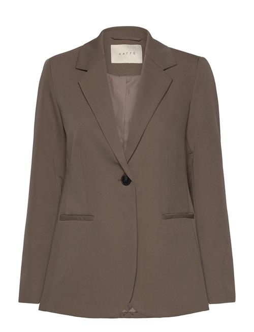 Se Kaffe Kasakura Blazer Kaffe Brown ved Booztlet